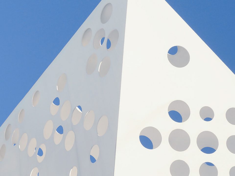 futuristic building